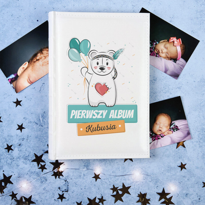 Miś - Personalizowany Album na zdjęcia