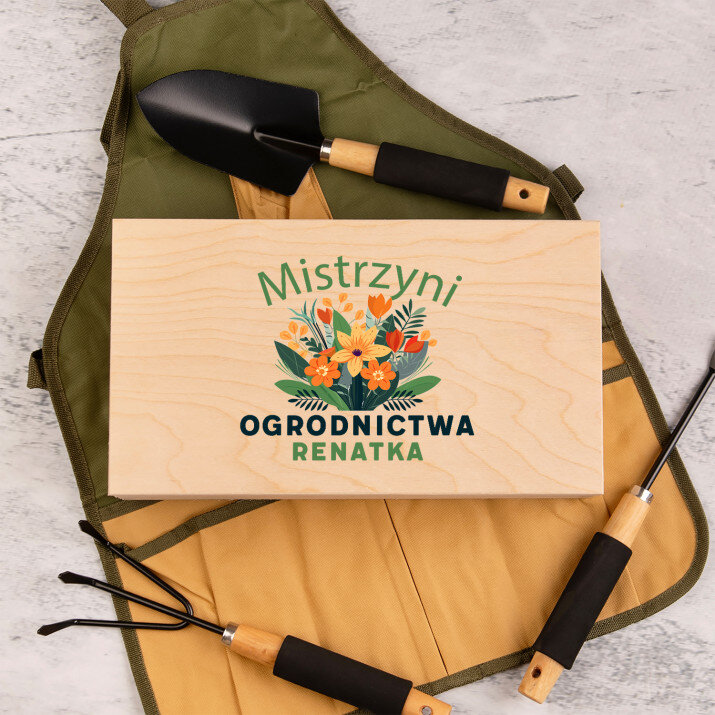 Mistrzyni ogrodnictwa - Zestaw narzędzi ogrodowych w pudełku