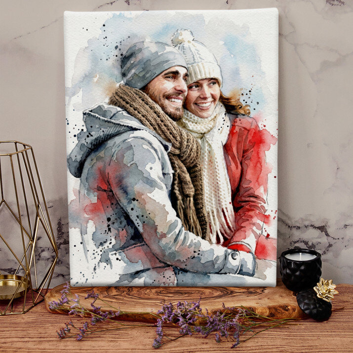 Farby wodne - obraz na płótnie