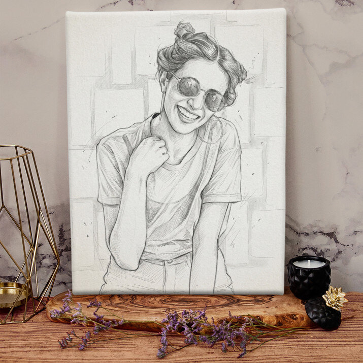 Szkic - Stylowy portret