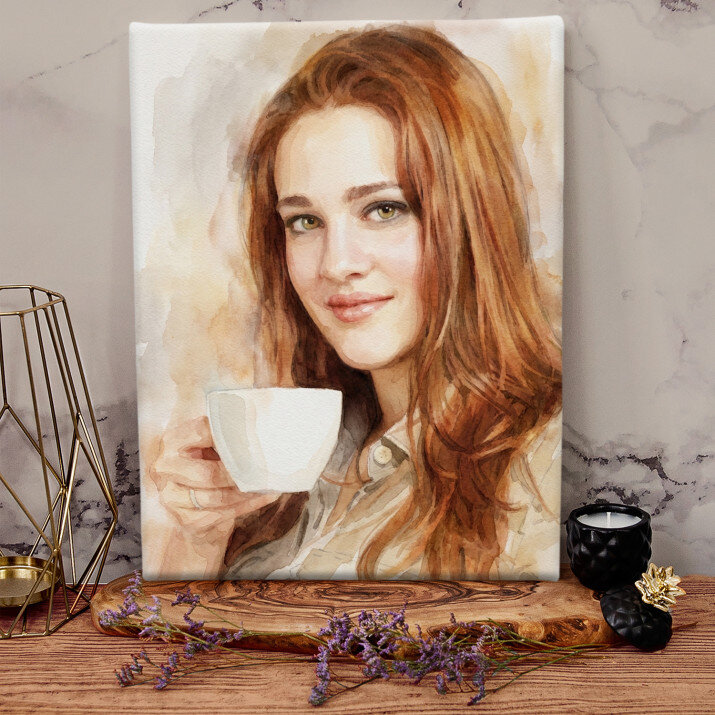 Water art - Stylowy portret