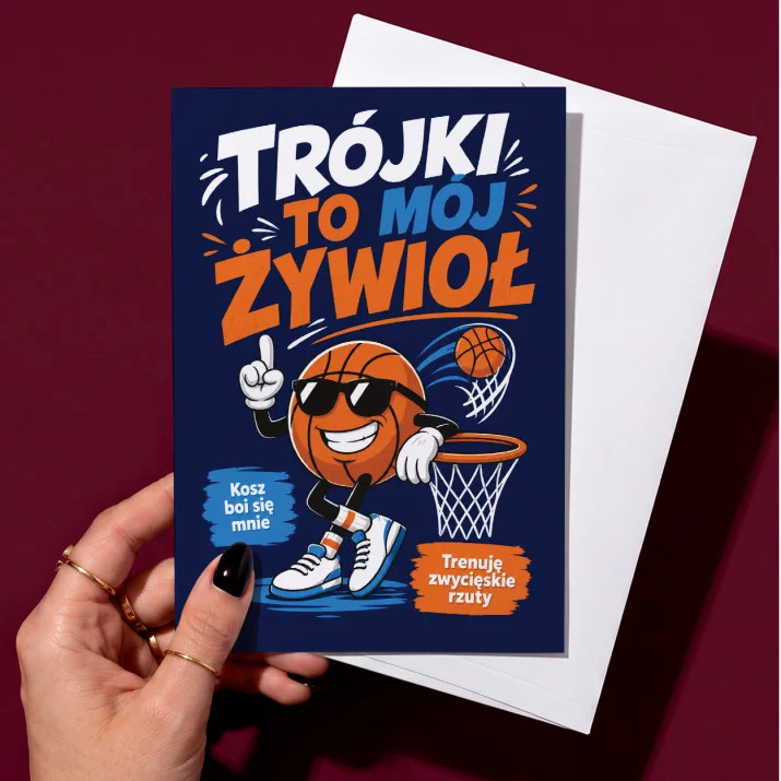 Kartka z Życzeniami Dla Fana Koszykówki Dla Mężczyzny: Koszykarskie Poczucie