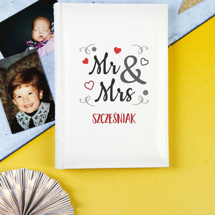 Mr&Mrs - Personalizowany Album na zdjęcia