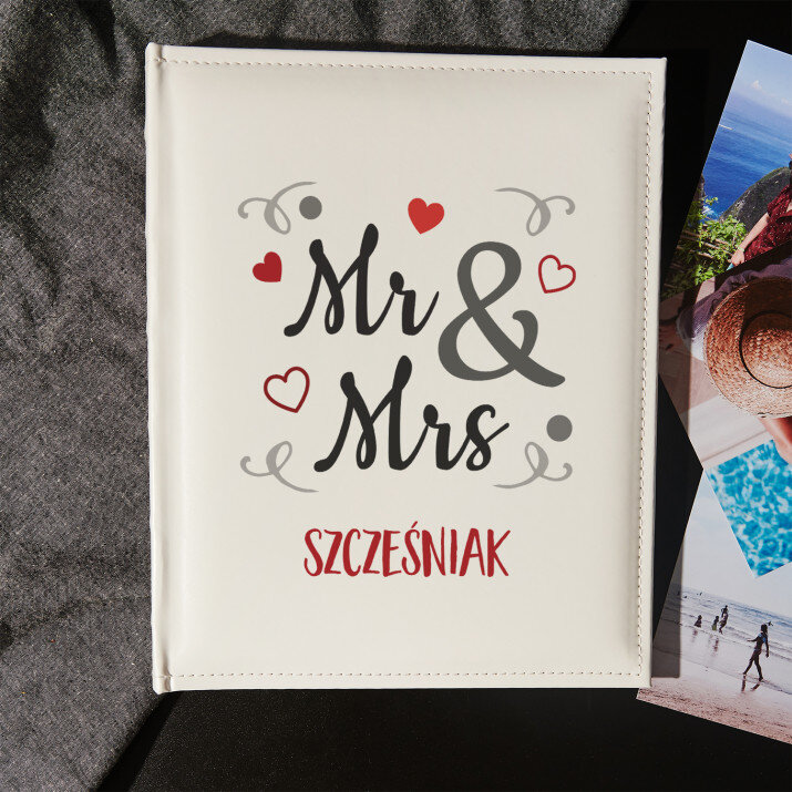 Mr&Mrs - Personalizowany Album na zdjęcia