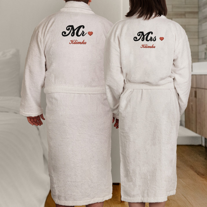 Mr&Mrs -  Szlafroki białe dla par