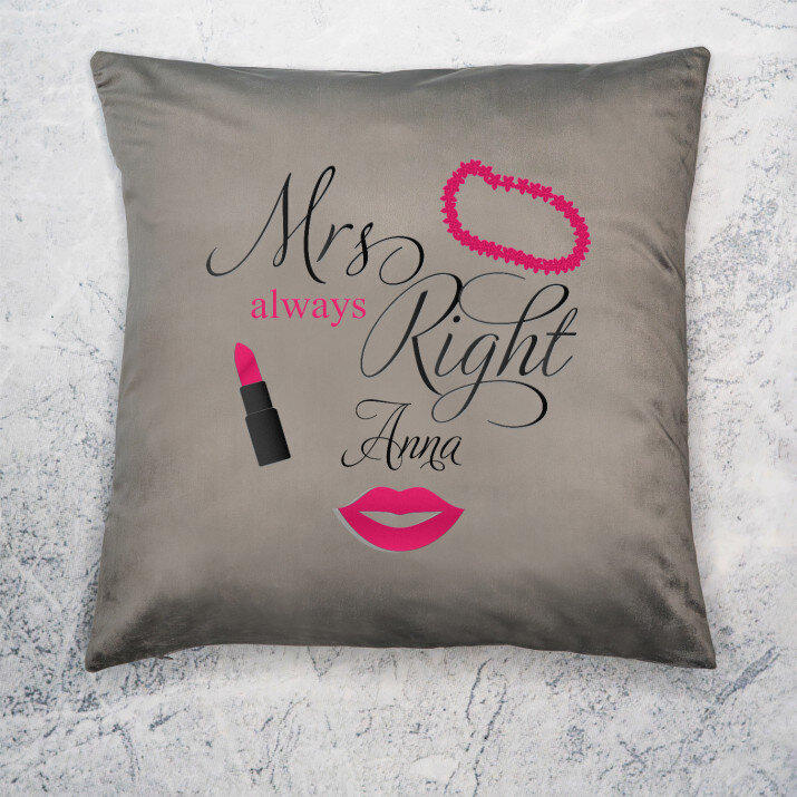 Mrs always Right - Poduszka dekoracyjna