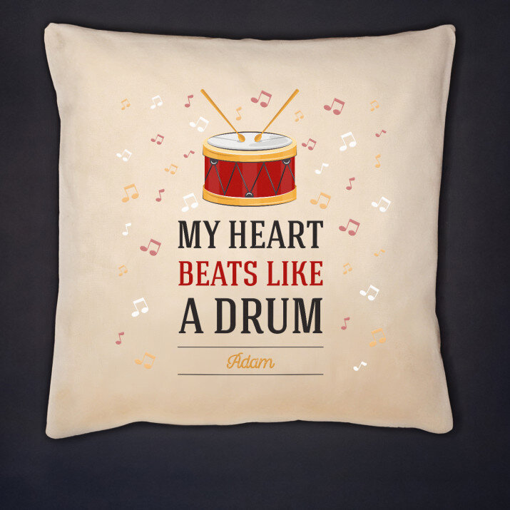 My heart beats like a drum - Poduszka dekoracyjna