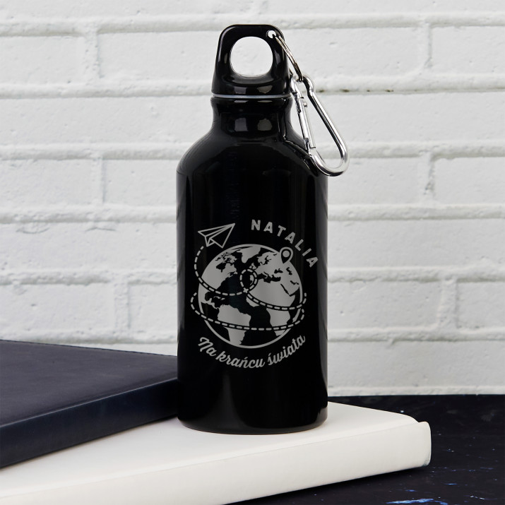 Na krańcu świata - Butelka na wodę 0,4l z grawerem