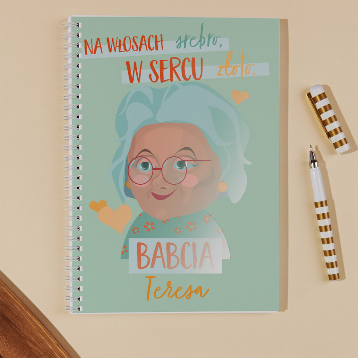 Na włosach srebro, w sercu złoto - Przepiśnik na spirali B5