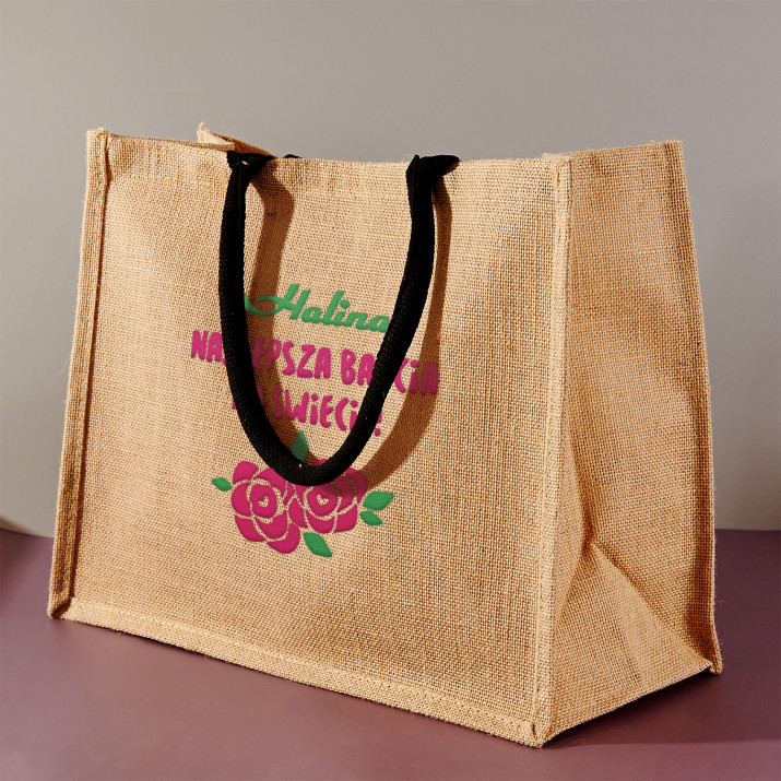 Najlepsza babcia - Torba jutowa