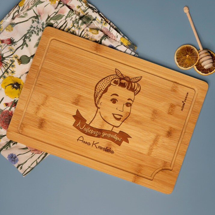 Najlepsza Gospodyni - deska do krojenia z grawerem Najlepsza Gospodyni - deska do krojenia z grawerem