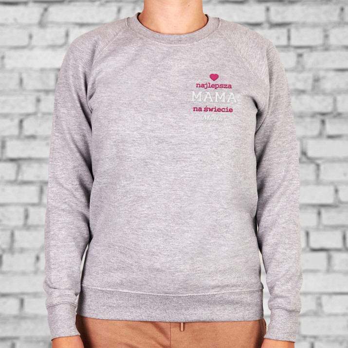 Najlepsza mama - Bluza damska bez kaptura Najlepsza mama - Bluza damska bez kaptura