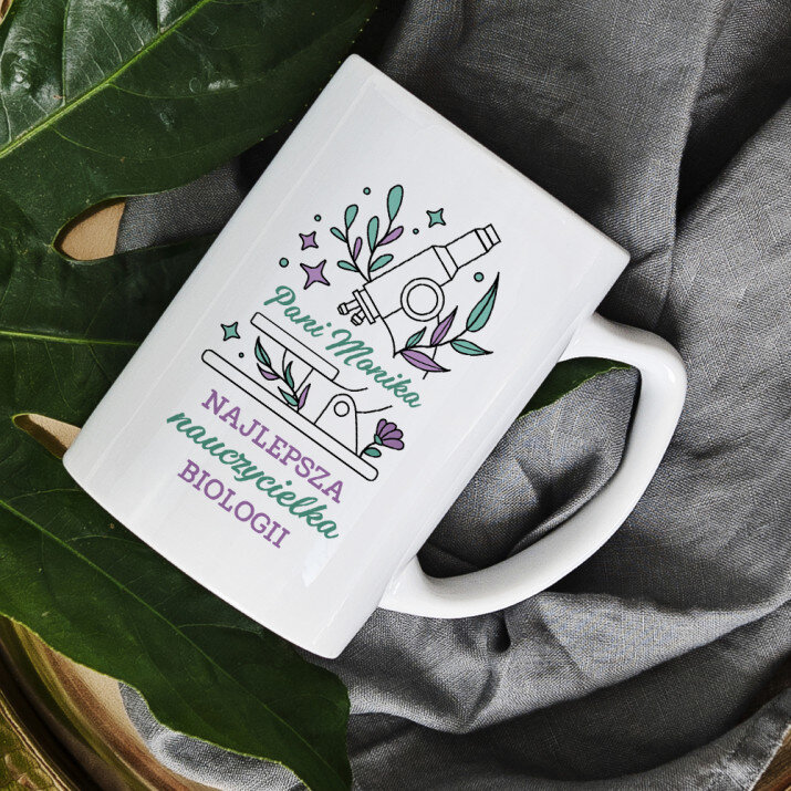 Najlepsza nauczycielka biologii - Personalizowany Kubek Najlepsza nauczycielka biologii - Personalizowany Kubek