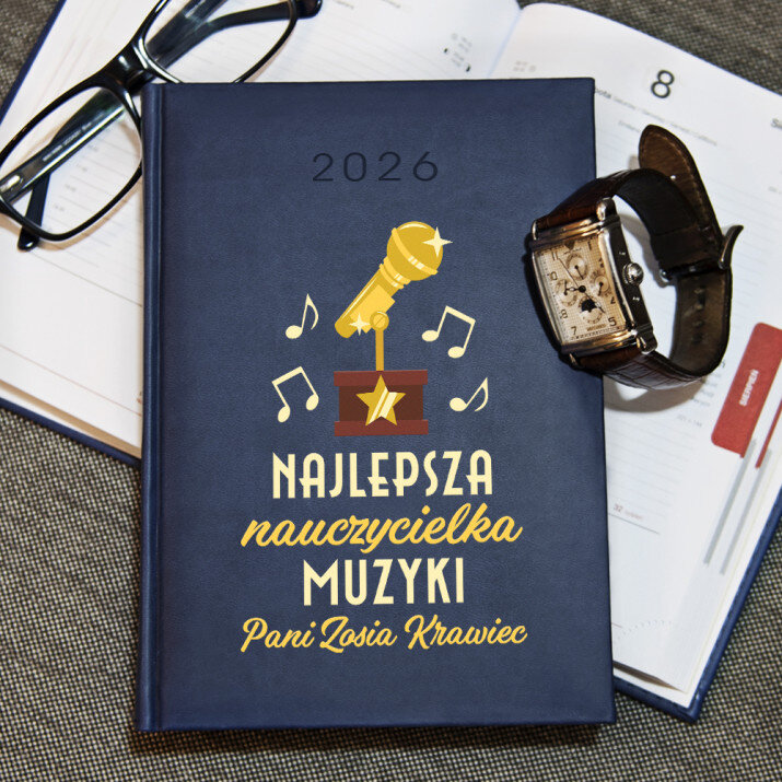 Najlepsza nauczycielka muzyki - Kalendarz 2026 Najlepsza nauczycielka muzyki - Kalendarz 2026