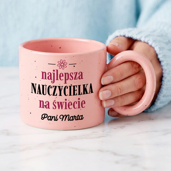Najlepsza nauczycielka na świecie - Kubek z okrągłym uchem