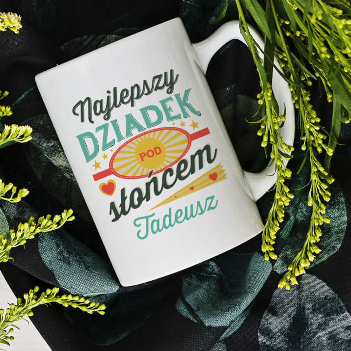 Najlepszy dziadek pod słońcem - Personalizowany Kubek