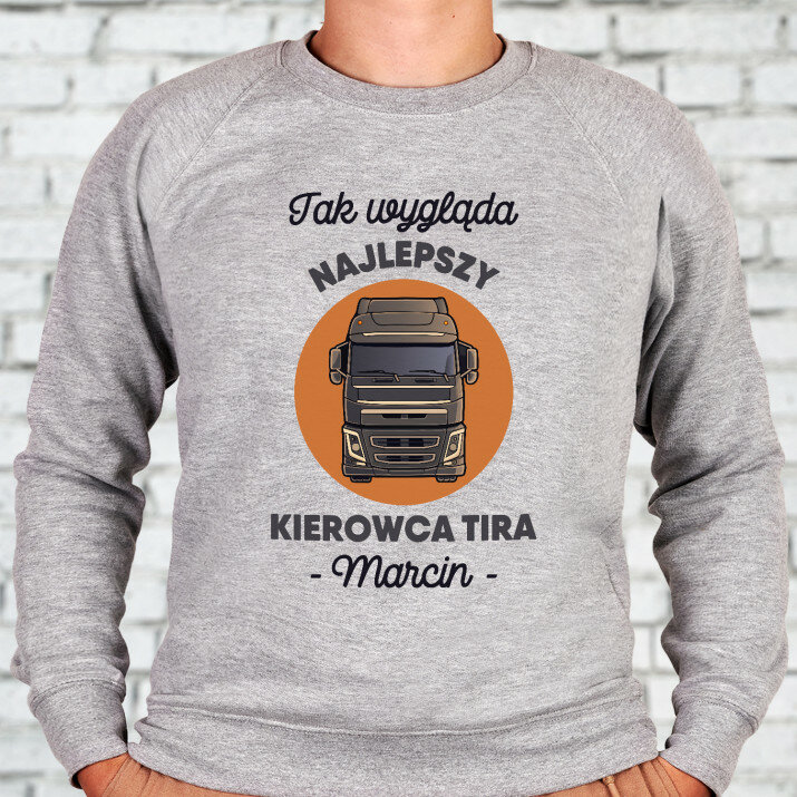 Najlepszy kierowca tira - Bluza męska bez kaptura