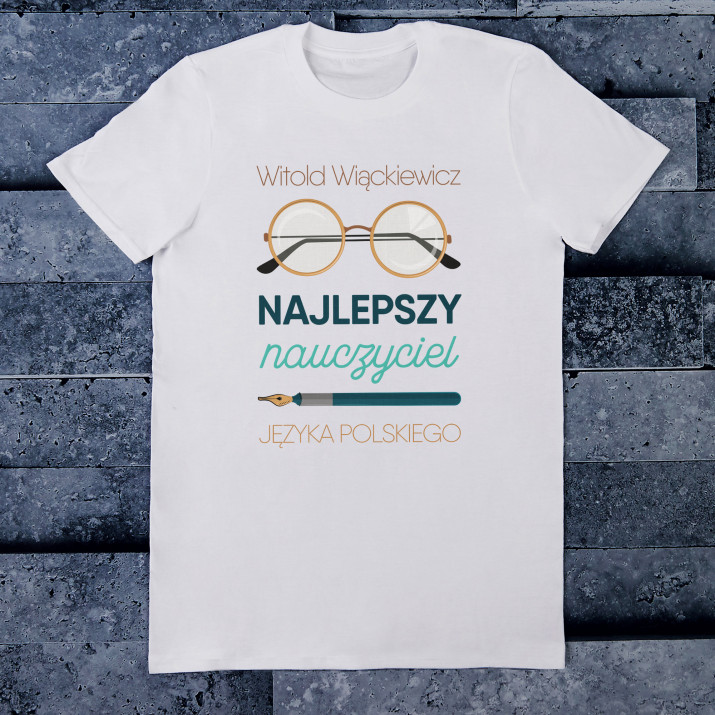 Najlepszy nauczyciel 2 - Koszulka męska z nadrukiem