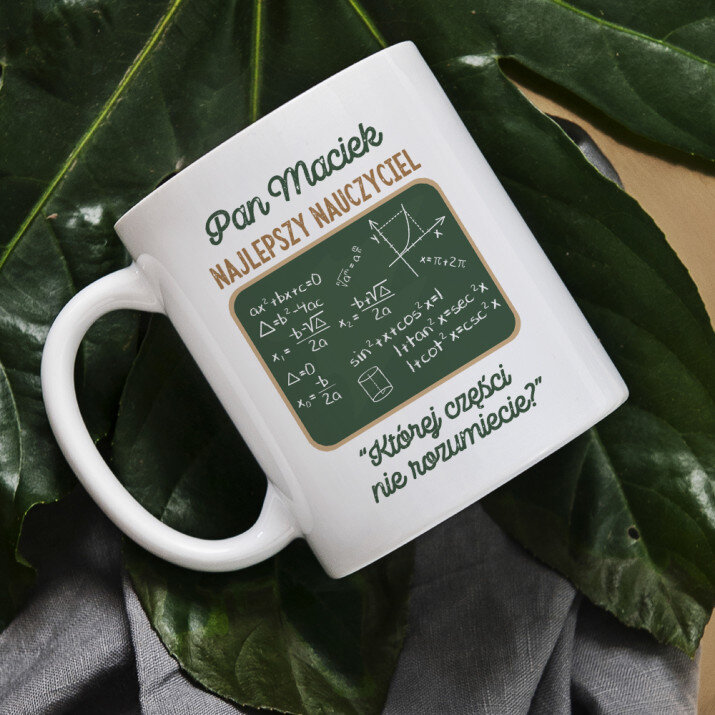 Najlepszy nauczyciel matematyki - Personalizowany Kubek