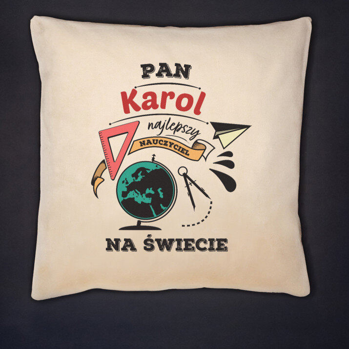 Najlepszy nauczyciel - Poduszka dekoracyjna Najlepszy nauczyciel - Poduszka dekoracyjna