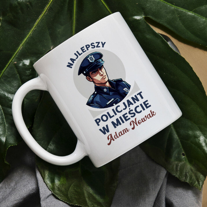 Najlepszy policjant - Personalizowany Kubek