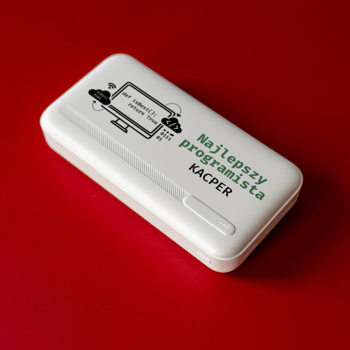 najlepszy programista - Powerbank z nadrukiem 20000 mAh