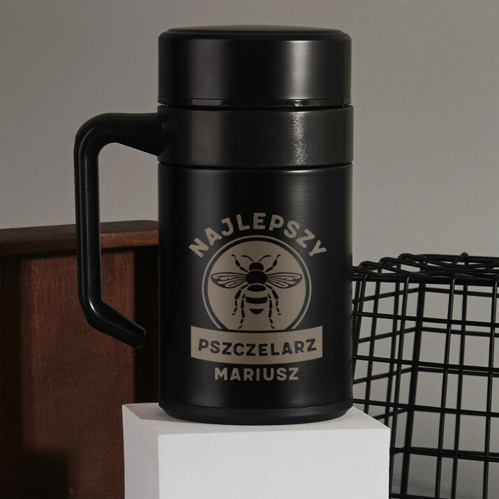 Najlepszy pszczelarz - Kubek termiczny 400 ml