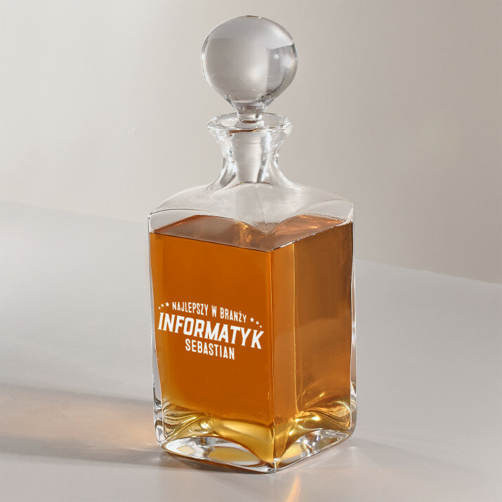 Najlepszy w branży - grawerowana karafka do whisky Najlepszy w branży - grawerowana karafka do whisky