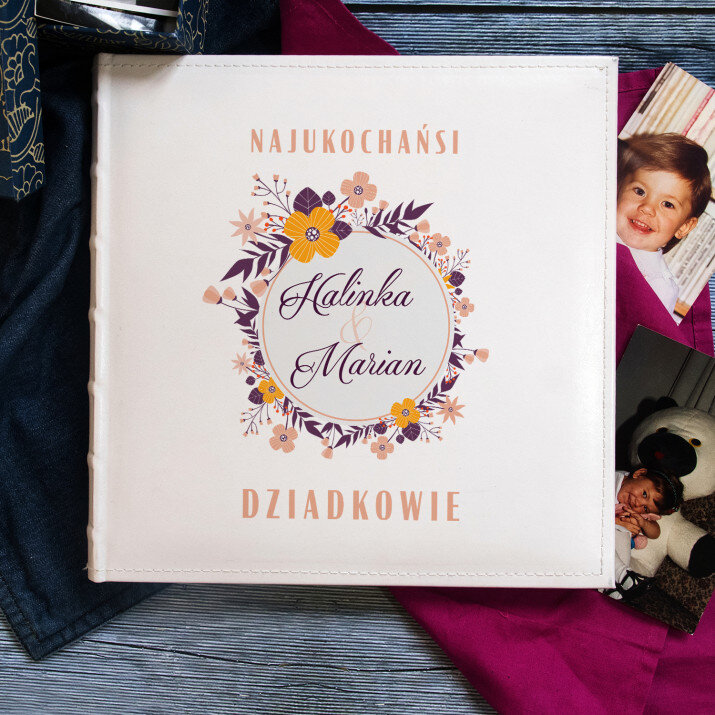 Najukochańsi dziadkowie 2 - Personalizowany Album na zdjęcia