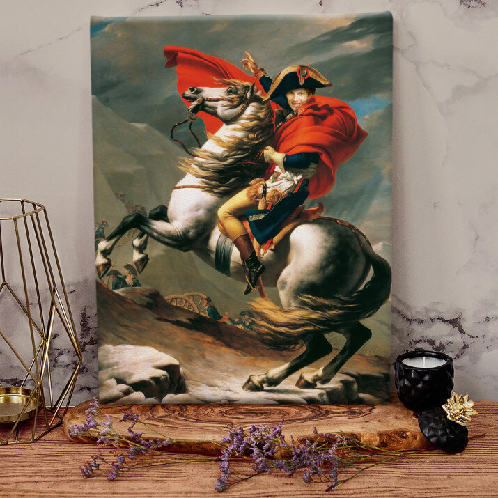 Napoleon na koniu - Królewski portret