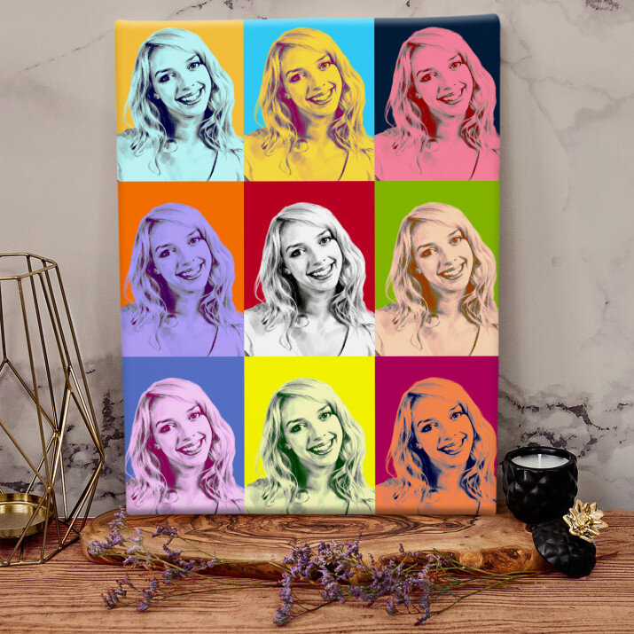 Newspaper Pop Art - Stylowy portret
