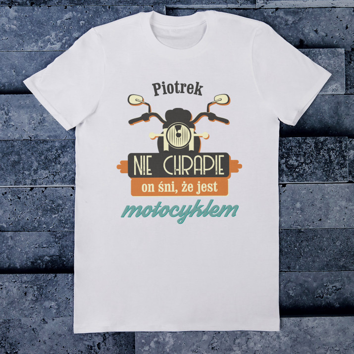 Nie chrapie - Koszulka męska z nadrukiem