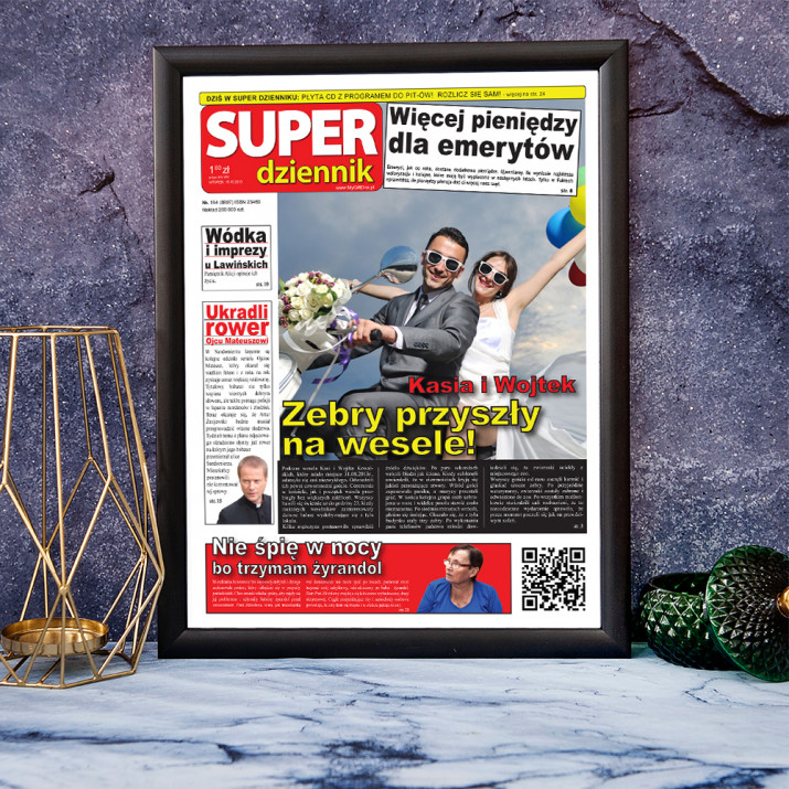 Niesamowity Ślub - Okładka Gazety