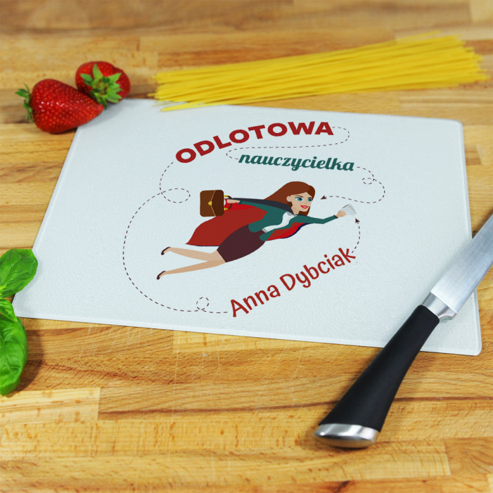 Odlotowa nauczycielka - deska do krojenia