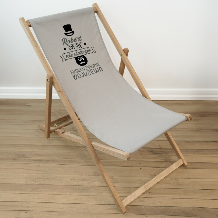 On się nie starzeje - Leżak drewniany