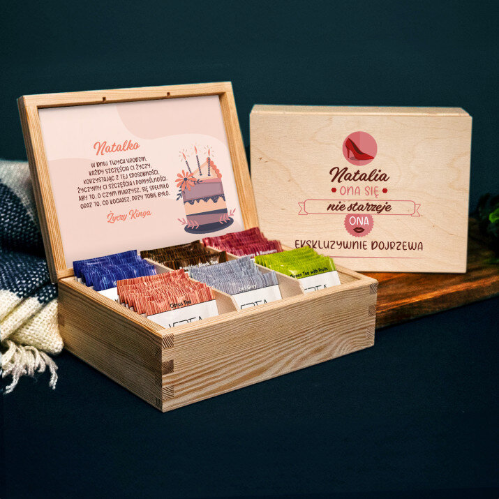 Ona się nie starzeje - Zestaw herbat w pudełku Ona się nie starzeje - Zestaw herbat w pudełku