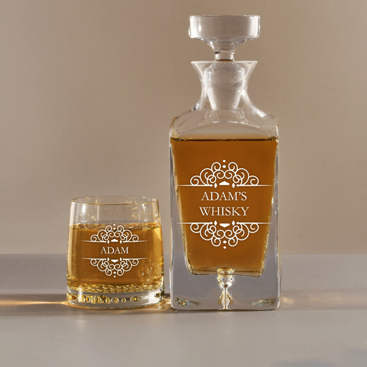 Ornaments - Zestaw Grawerowana Karafka I Szklanki Do Whisky