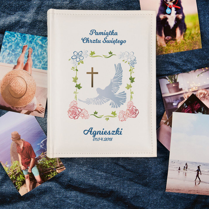 Pamiątka chrztu - Personalizowany Album na zdjęcia