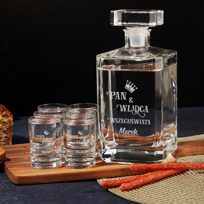 Pan i Władca - Zestaw karafka i kieliszki do wódki
