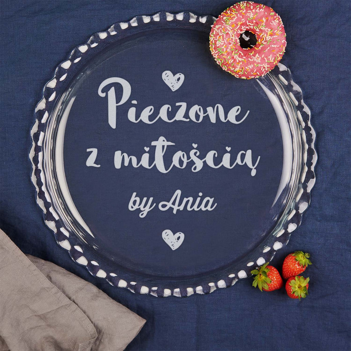 Pieczone z miłością - Płaska patera na ciasto
