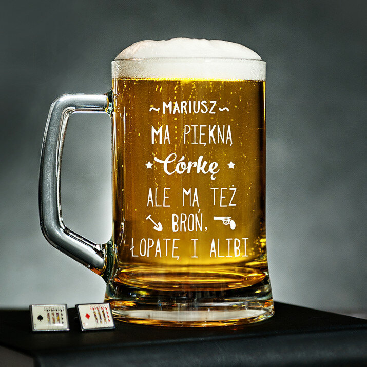 Piękna córka - Personalizowany Kufel