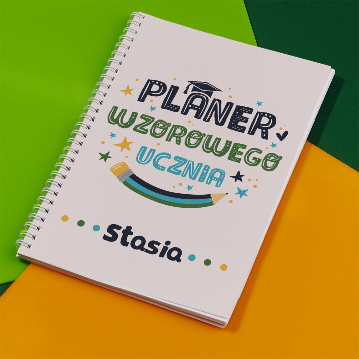 Planer wzorowego ucznia - Planer szkolny na spirali