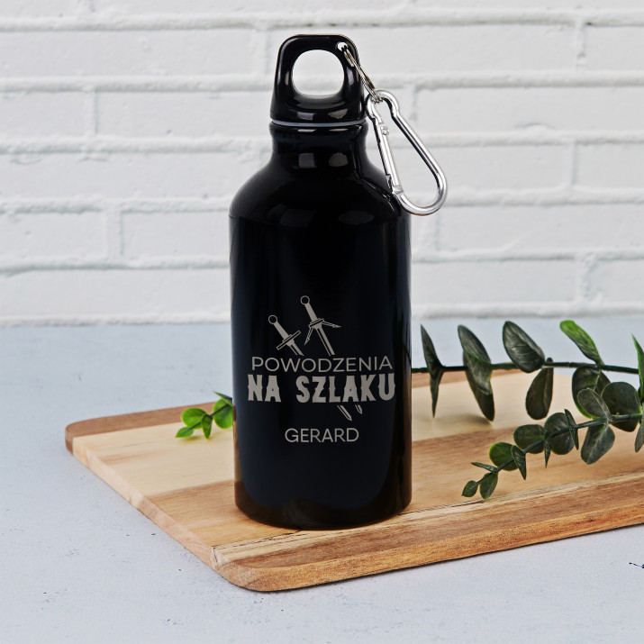 Powodzenia na szlaku - Butelka na wodę 0,5l z grawerem
