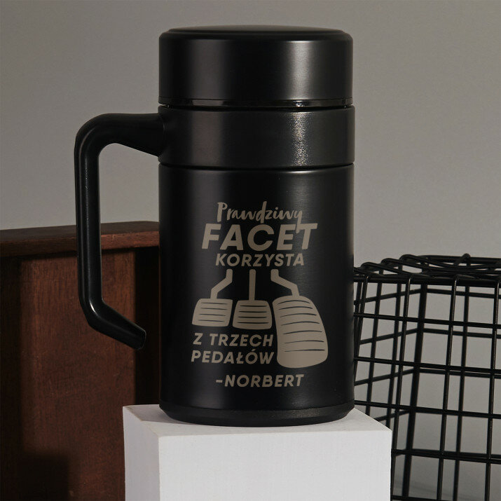 Prawdziwy facet - Kubek termiczny 400 ml