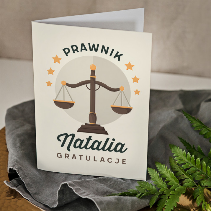 Prawnik - kartka z życzeniami