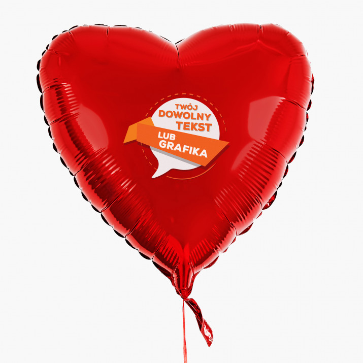 Projekt własny - Balon z helem - Serce Projekt własny - Balon z helem - Serce