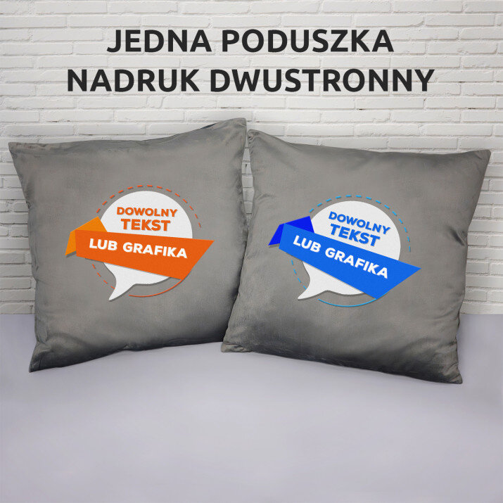 Projekt własny - Poduszka dekoracyjna dwustronna