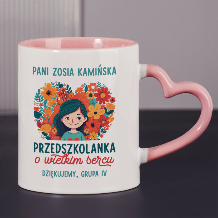 Przedszkolanka o wielkim sercu - Kubek