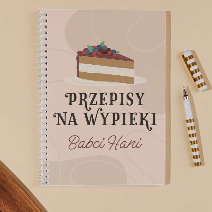 Przepisy na wypieki - Przepiśnik na spirali B5