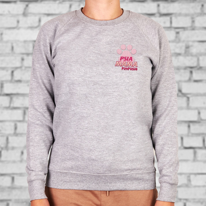 Psia mama - Bluza damska bez kaptura Psia mama - Bluza damska bez kaptura